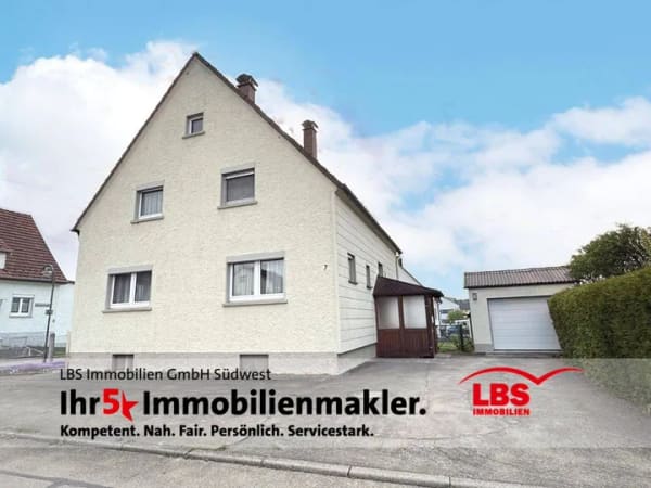Immobilie in Stetten am kalten Markt - Gepflegtes Ein- bis Zweifamilienhaus mit Gartenhaus und Garage - perfekt für Familien - Bild 0