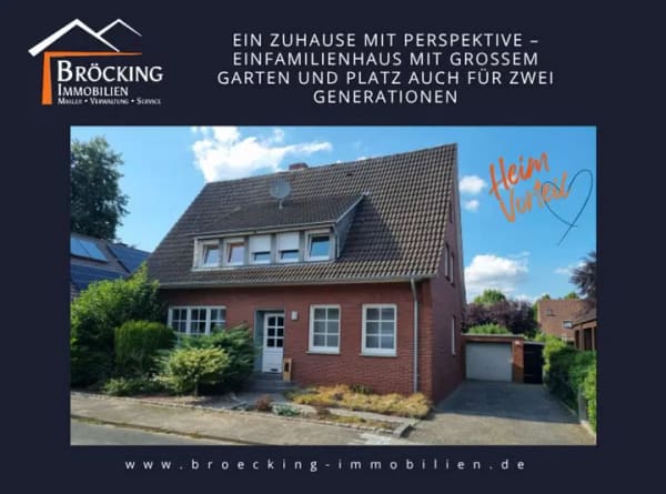 Immobilie in Vreden - Einfamilienhaus mit großem Garten und Platz auch für zwei Generationen - Bild 0