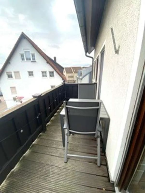 Immobilie in Massenbachhausen - Wohnraum mit Balkon: 3-Zimmer-Wohnung in Massenbachhausen - Bild 3