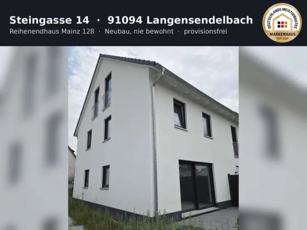 Immobilie in Langensendelbach - Langensendelbach: Neubau-Reihenendhaus, nie bewohnt - provisionsfrei - Bild 0
