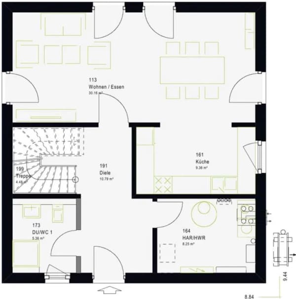 Immobilie in Bücken - Ihr neues Zuhause in Holtrup: 135 m², 4 Zimmer, KfW 55 - Bild 4