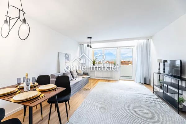 Immobilie in Hallstadt - PROVISIONSFREI: Renovierte 3-Zimmer-Wohnung mit Balkon, Domblick, Aufzug und Garage - Bild 1