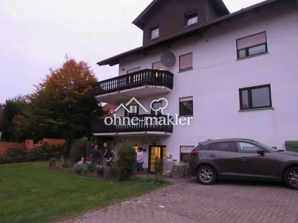 Immobilie in Waldsolms - Sonnige Eigentumswohnung 65 qm 3 ZKB Brandoberndorf große 15 qm Terrasse südwest - Bild 1