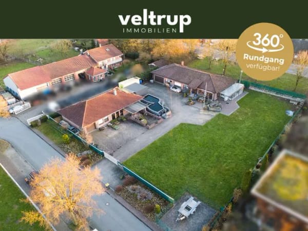 Immobilie in Laer - Zwei Immobilien, ein Standort. Hochwertig saniertes Wohnhaus und Gewerbeimmobilie auf 3.078 m² - Bild 0