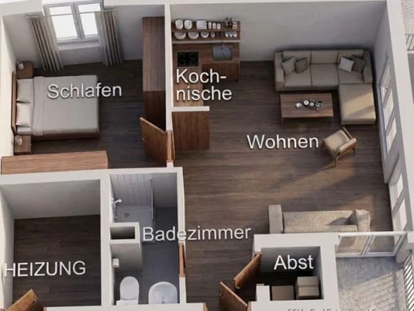 Immobilie in Brachttal - Wohnung in Brachttal (Schlierbach) - Bild 0