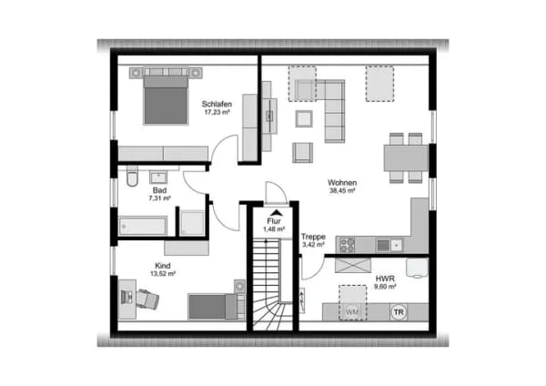 Immobilie in Hamm am Rhein - NEUBAU - ZWEI-FAMILIENHAUS IM ALLMENDGARTEN IN HAMM AM RHEIN MIT GRUNDSTÜCK - Bild 1