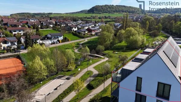 Immobilie in Lauchheim - Barrierefreie Dachgeschoss-Wohnung mit Balkon in Traumlage - Bild 3