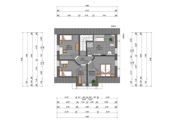 Immobilie in Gemmrigheim - Modernes Architektenhaus in massiver Bauweise in Gemmrigheim - Bild 3