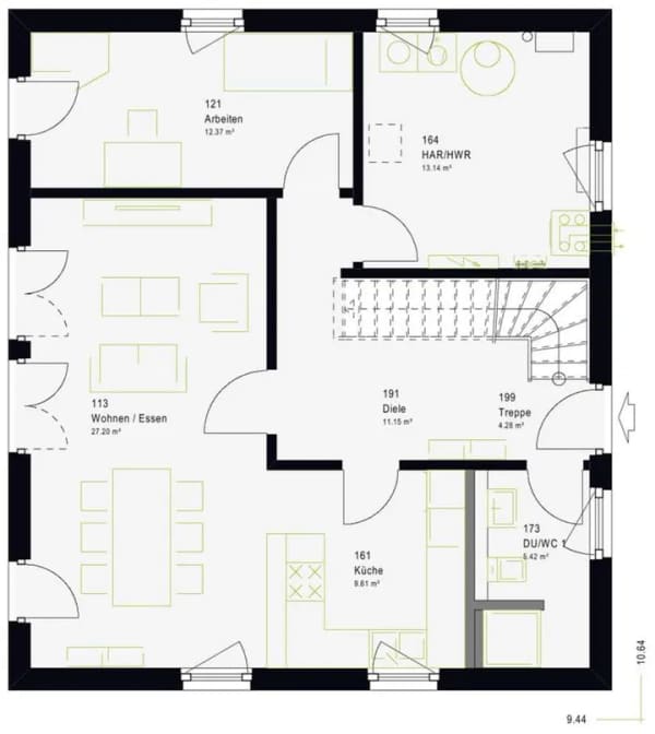 Immobilie in Stöckse - Einfamilienhaus in Lohe: 162 m² Wohnfläche, 5 Zimmer - Bild 4