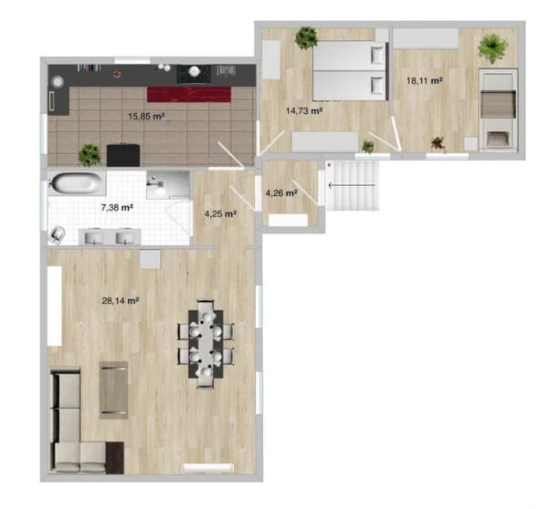 Immobilie in Ronneburg - Wohnen auf einer Ebene - gepflegter Bungalow mit Kamin, Klima & Gartenidylle - Bild 4