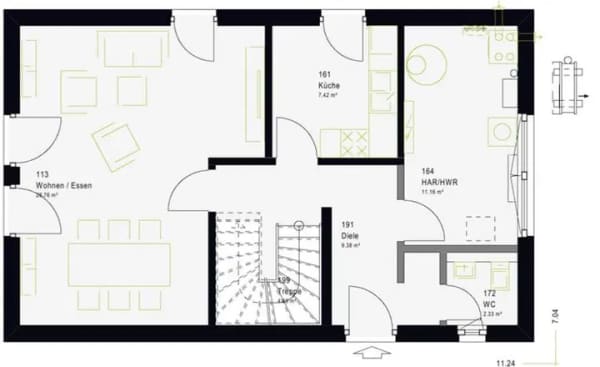 Immobilie in Hoyerhagen - Einfamilienhaus mit 190 m² und 6 Zimmern in Hoyerhagen - Bild 4