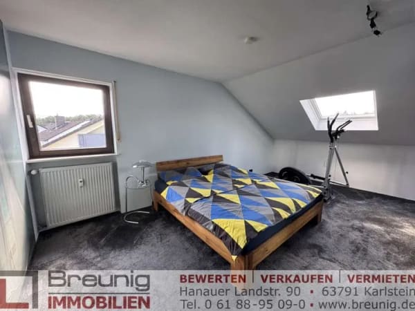 Immobilie in Karlstein am Main - Gepflegte 3-Zi.-DG-Wohnung mit Loggia & EBK in ruhiger Lage von Karlstein-Dettingen - Bild 4