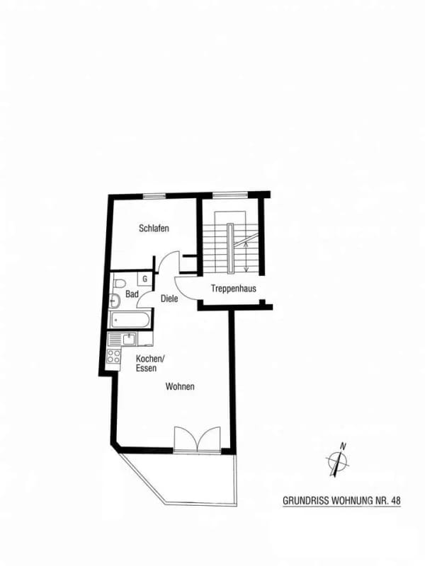 Immobilie in Bad Homburg vor der Höhe - Kapitalanleger aufgepasst - 1,5 Zi.-Wohnung langfristig vermietet - direkt am Kurpark in Bad Homburg - Bild 4