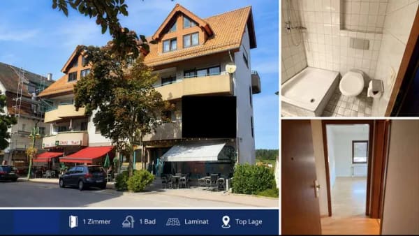 Immobilie in Schömberg - Provisionsfrei - Vermietete 1-Zimmer-Wohnung in zentraler Lage von Schömberg - Bild 0
