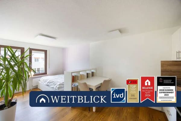 Immobilie in Ludwigsburg - Weitblick: Kompakt wohnen – zentral leben. Attraktive 1-Zimmer-Wohnung in Ludwigsburg - Bild 1