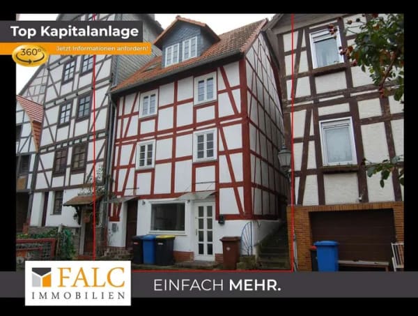 Immobilie in Bad Wildungen - +++Kulturdenkmalgeschütztes Wohn- und Geschäftshaus im Herzen der Altstadt von Bad Wildungen+++ - Bild 0