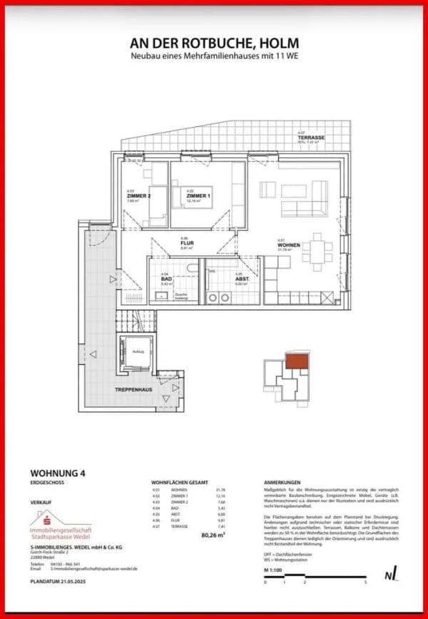 Immobilie in Holm - Modernes Wohnglück mit Terrasse. - Bild 2