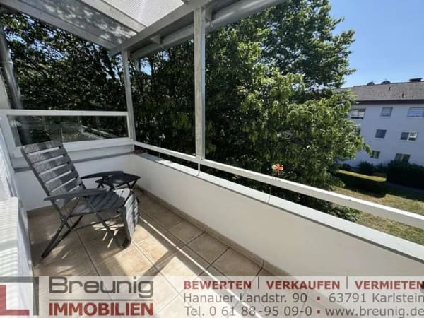 Immobilie in Großkrotzenburg - Gepflegte 3-Zi.-OG-Wohnung mit EBK & Loggia in Großkrotzenburg - Bild 3