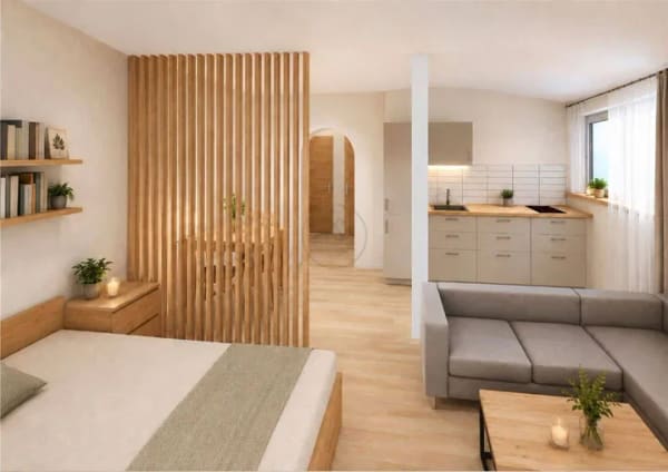 Immobilie in Sehlde - 1-Zimmer-Apartment mit Balkon und Blick ins Grüne - KOVÁROV LIPNO - Bild 3