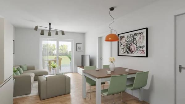 Immobilie in Parkstetten - 4 Zimmer- Wohnung. Energieeffizient. Wertstabil. Barrierefrei. - Bild 1