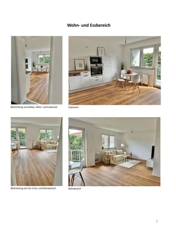 Immobilie in Biebesheim - Moderne 3-Zimmerwohnung mit Balkon, EBK & Stellplatz - Bild 4