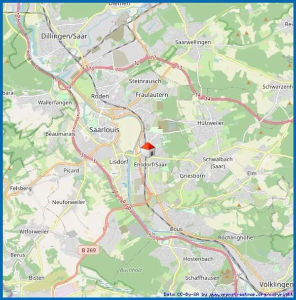 Immobilie in Ensdorf/Saar - schöne 2-Zimmer-Küche-Bad-Wohnung in zentraler Lage - Bild 1