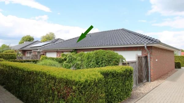 Immobilie in Apen - Ebenerdiges 2-Zimmer-Reihenmittelhaus mit Terrasse und Gartenanteil in Apen-Augustfehn / zentral - Bild 2