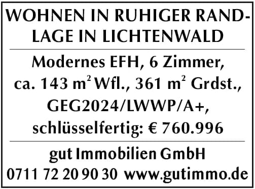 Immobilie in Lichtenwald - WOHNEN IN RUHIGER RANDLAGE IN LICHTENWALD Modernes EFH - Bild 0