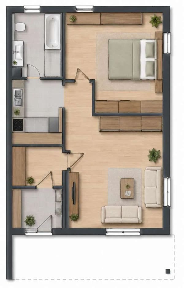 Immobilie in Jesewitz - I Familienglück im Grünen I Reihenendhaus mit Einliegerwohnung und Garten I - Bild 1