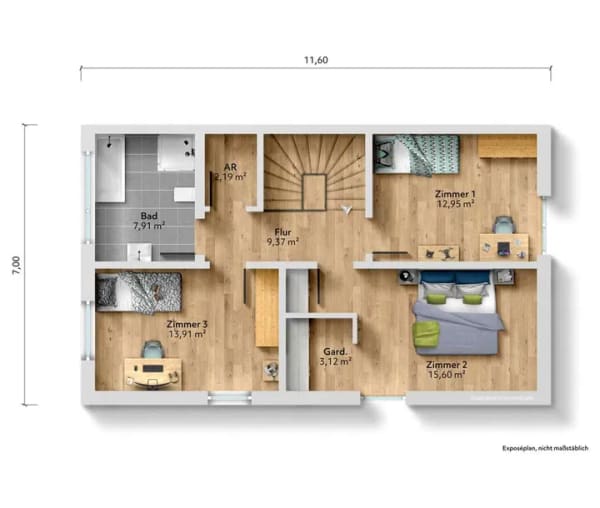 Immobilie in Gablingen - Ihr Zuhause ist schon geplant – energieeffiziente Doppelhaushälfte auf verfügbarem Baugrundstück! - Bild 4