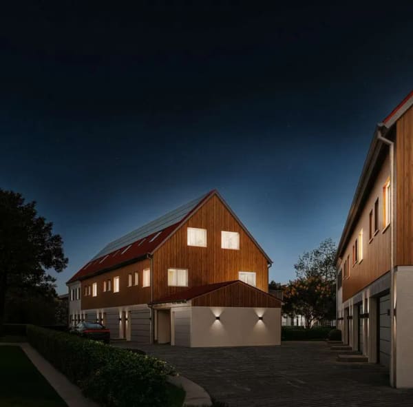 Immobilie in Hiltenfingen - Schwabenhöfe in Hiltenfingen / 8 moderne Reihenhäuser in Landhausoptik im KfW-40-QNG Energieeffizien - Bild 4
