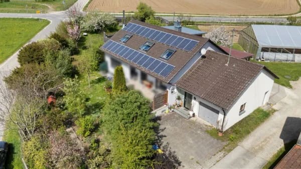 Immobilie in Rennertshofen - Idyllisch gelegene 3-Zi-DG-WHG mit großem Balkon und Garten in Rennertshofen - Bild 3