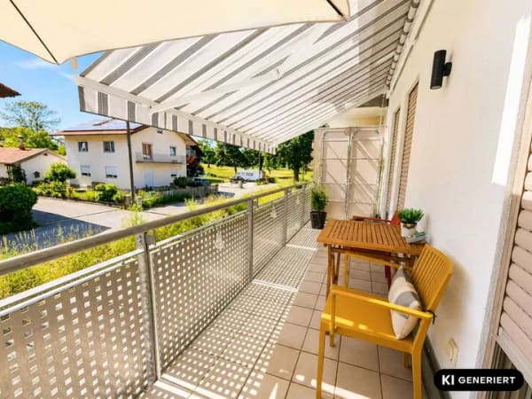Immobilie in Raubling - Lichtdurchflutete,  funktionell geschnittene 3-Zimmer-Wohnung mit Balkon und Blick auf Bergkulisse - Bild 3
