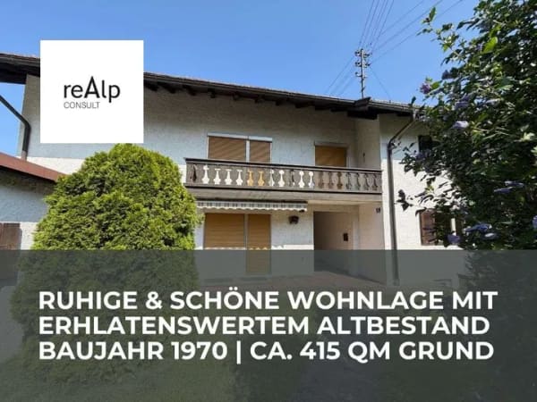 Immobilie in Oberau - Solider Altbestand zur Sanierung in schöner Wohnlage von Oberau - ca. 415 qm Grund - Bild 0
