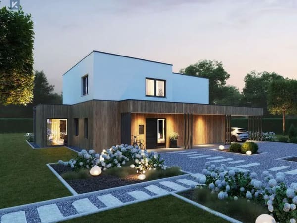 Immobilie in Münchweiler am Klingbach - Modern Living at Its Best - Klare Linien & Natürliche Materialien - Bild 1