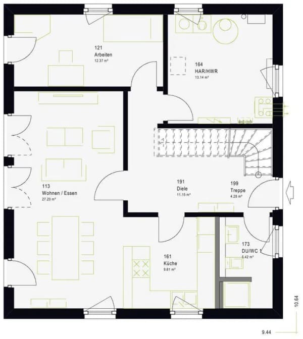 Immobilie in Diepenau - Einfamilienhaus in Essern: 162 m² Wohnfläche, 5 Zimmer - Bild 4