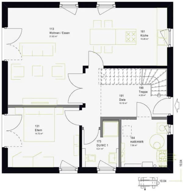 Immobilie in Hassel (Weser) - Raum zum Leben: Einfamilienhaus mit 146 m² in Heidhüsen - Bild 4