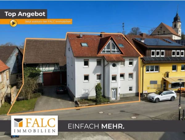 Immobilie in Ravenstein - Seltene Gelegenheit: 2-3 Familienhaus mit riesiger Scheune und Werkstatt - Bild 0