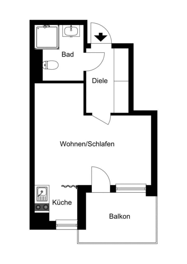 Immobilie in Bonn - Vermietetes 1-Zimmer-Apartment in Seniorenwohnanlage - Attraktive Kapitalanlage in Top-Lage von Endenich! - Bild 1