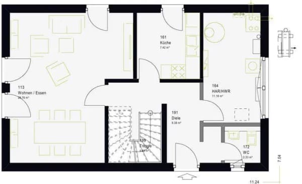 Immobilie in Raddestorf - Einfamilienhaus 190 m² in Kleinenheerse | KfW-55-Standard - Bild 4