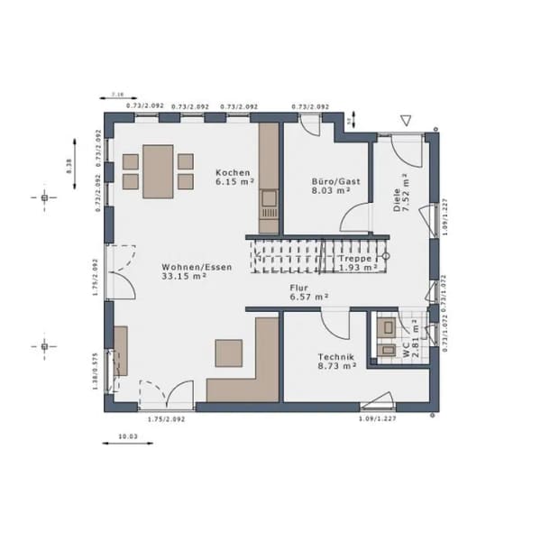Immobilie in Mittelstetten - Ihr neues Zuhause mit 140 qm: Nachhaltiges Einfamilienhaus in Mittelstetten - Bild 4
