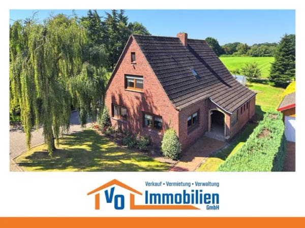 Immobilie in Wiesmoor - Idyllisch wohnen in Wiesmoor-Marcardsmoor: Einfamilienhaus in zweiter Reihe mit Kanalnähe - Bild 0