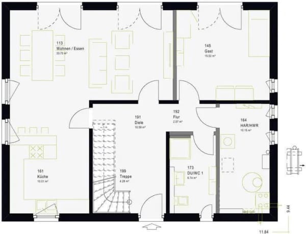 Immobilie in Häg-Ehrsberg - Einfamilienhaus in Häg-Ehrsberg · 6 Zi. · 161 m² · Festpreis 566.000 EUR - Bild 3