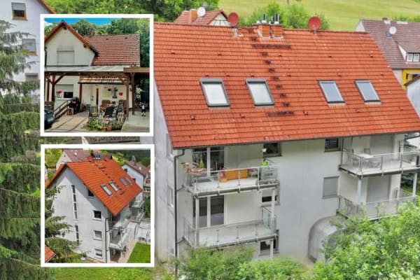 Immobilie in Mömbris - Ein Raumwunder - zwei Lebenswelten!

Doppelhaushälfte auf vier Etagen in Aschaffenburg - Mömbris - Bild 0