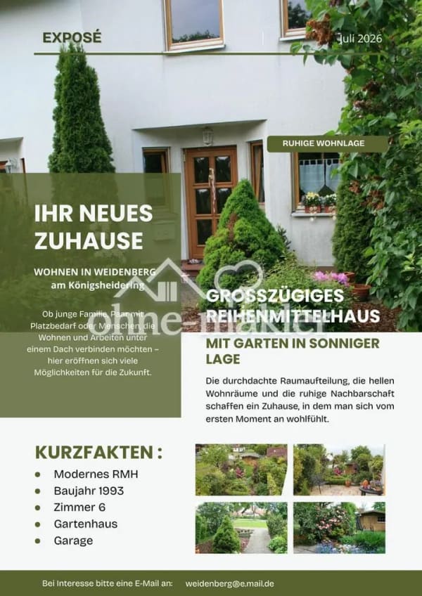 Immobilie in Weidenberg - Reihenhaus in Weidenberg - Bild 0