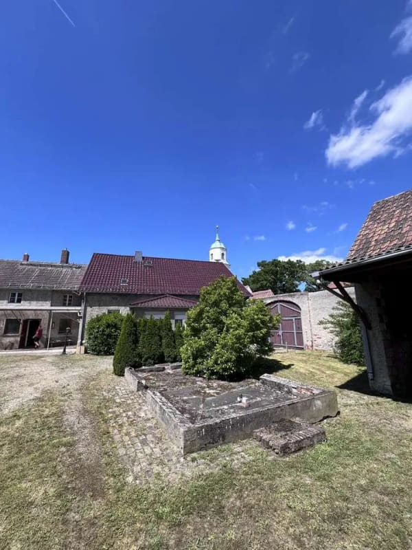 Immobilie in Fichtwald - großer Vierseitenhof 04936 Stechau Wohnhaus Nebengelass Ackerland - Bild 3