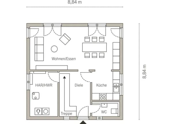 Immobilie in Häuslingen - SACHLICHES EIN­FA­MI­LI­EN­HAUS GEPAART MIT NÜTZLICHER FUNKTIONALITÄT - Bild 4