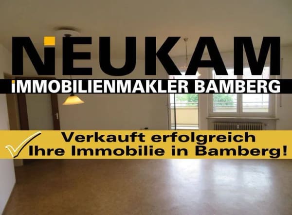 Immobilie in Bamberg - BAMBERG-OST-BAMBADOS: MODERNISIERTE 3-ZIMMER-WOHNUNG(= WIE FENSTER+BAD) MIT BALKON FÜR 229.000,-EURO - Bild 0