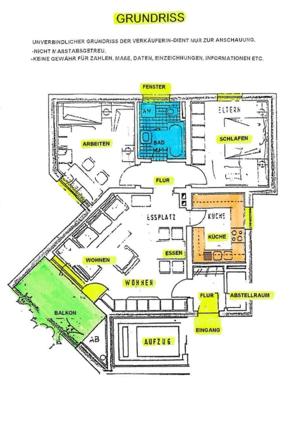 Immobilie in Bamberg - BAMBERG-OST-BAMBADOS: MODERNISIERTE 3-ZIMMER-WOHNUNG(= WIE FENSTER+BAD) MIT BALKON FÜR 229.000,-EURO - Bild 4