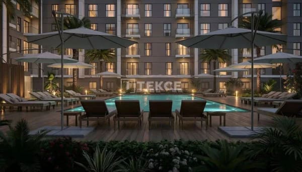 Immobilie in Butzbach - Stadtblick Wohnungen in einer neuen Anlage mit Pool in Bayrakli Izmir - Bild 3